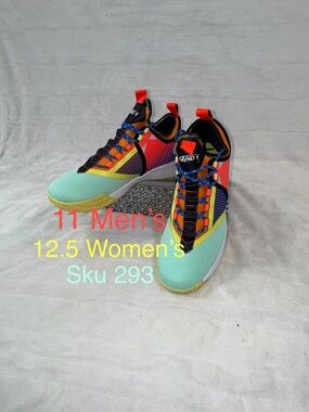 And1 Charge TPR men’s 11 Basketball sneakers. FOZ Cabbage Coral/Multi Color